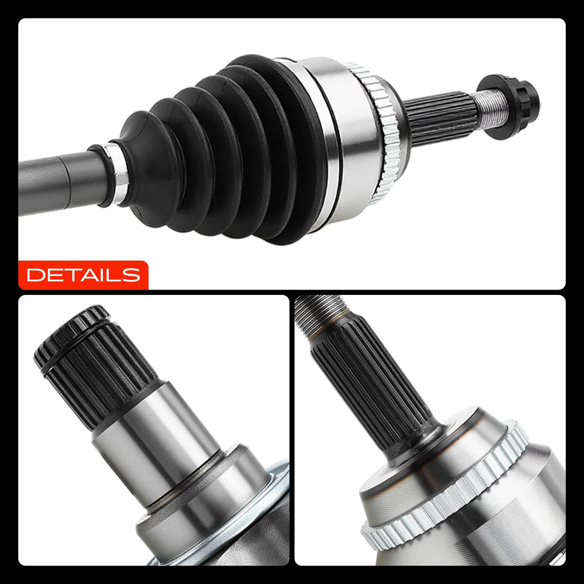Set of 2 Front CV Axle Shaft Assembly H5203