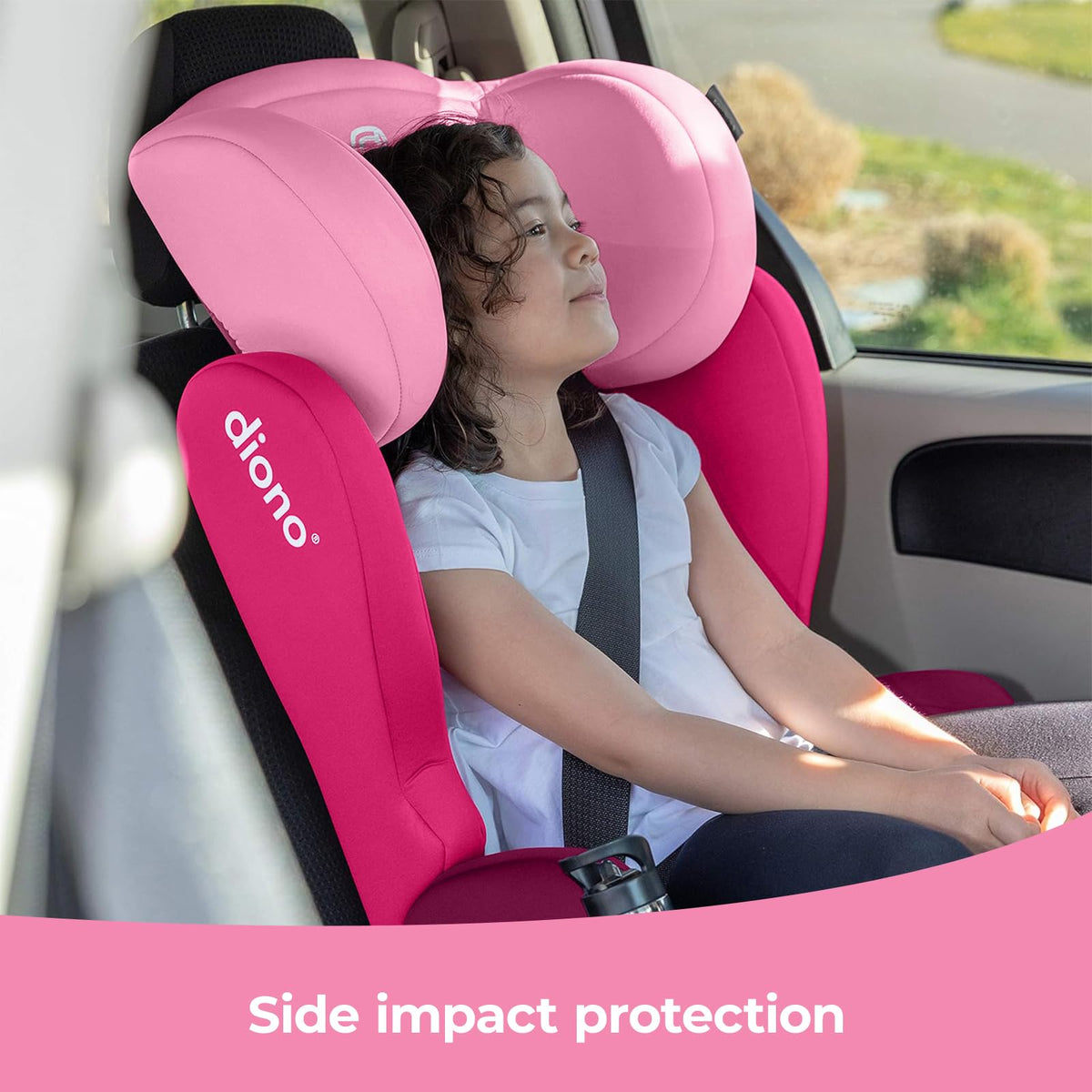 2-in-1 Belt Positioning Booster Seat, Pink C337