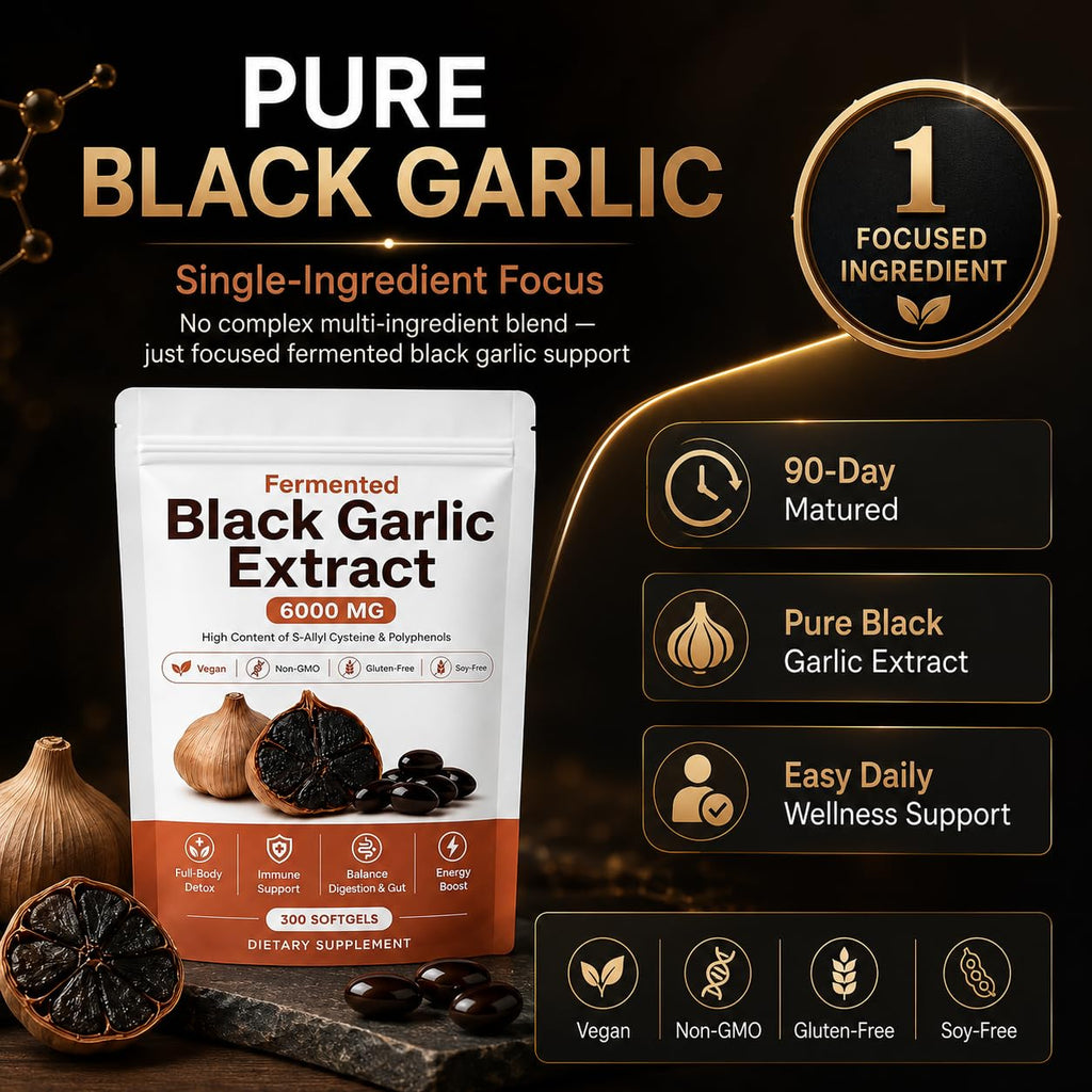 Fermented Black Garlic Extract Softgel 300 Capsules S9624