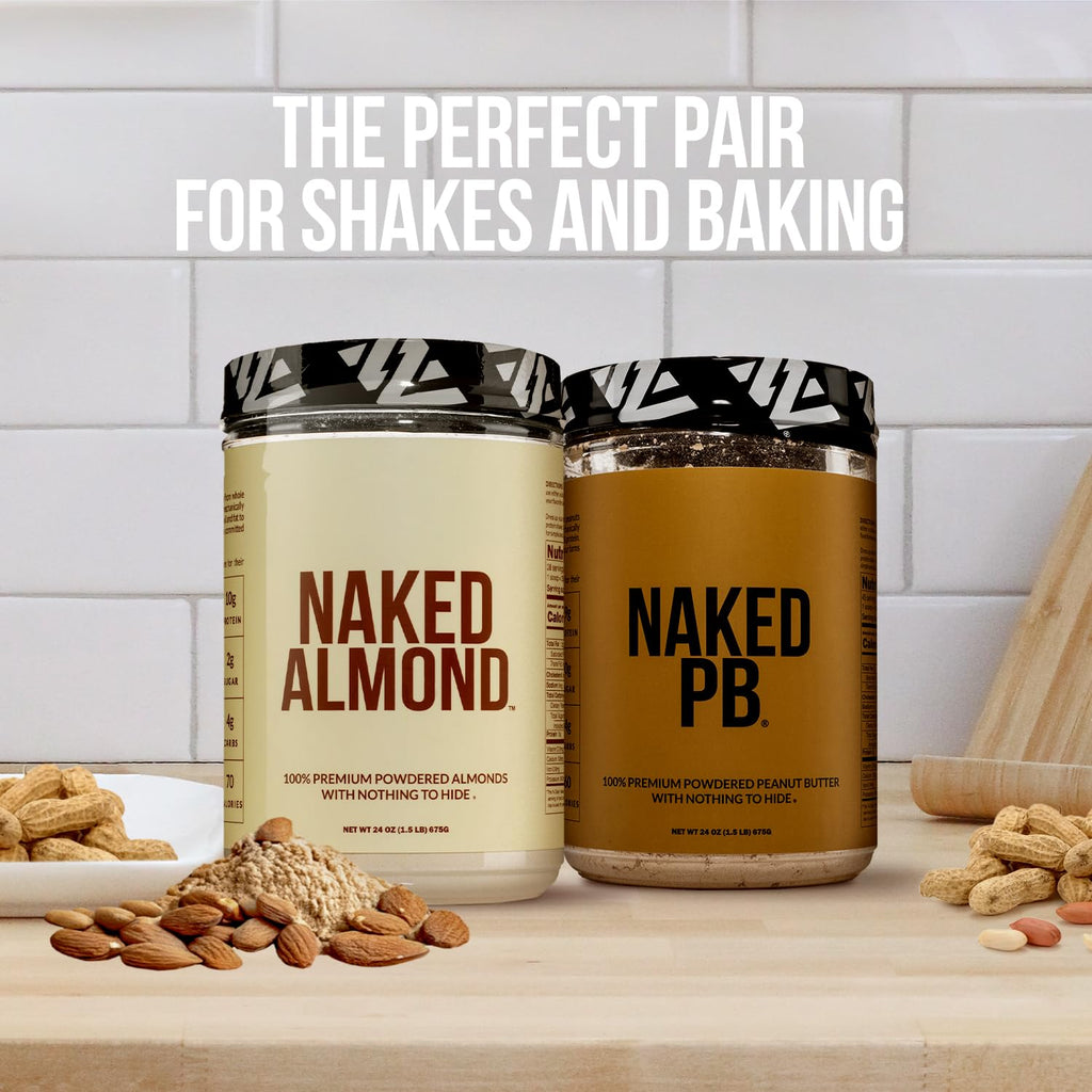Pea Protein Powder 2LB and Powdered Peanut Butter 1.5LB Vegan Non-GMO Gluten Free Z99955