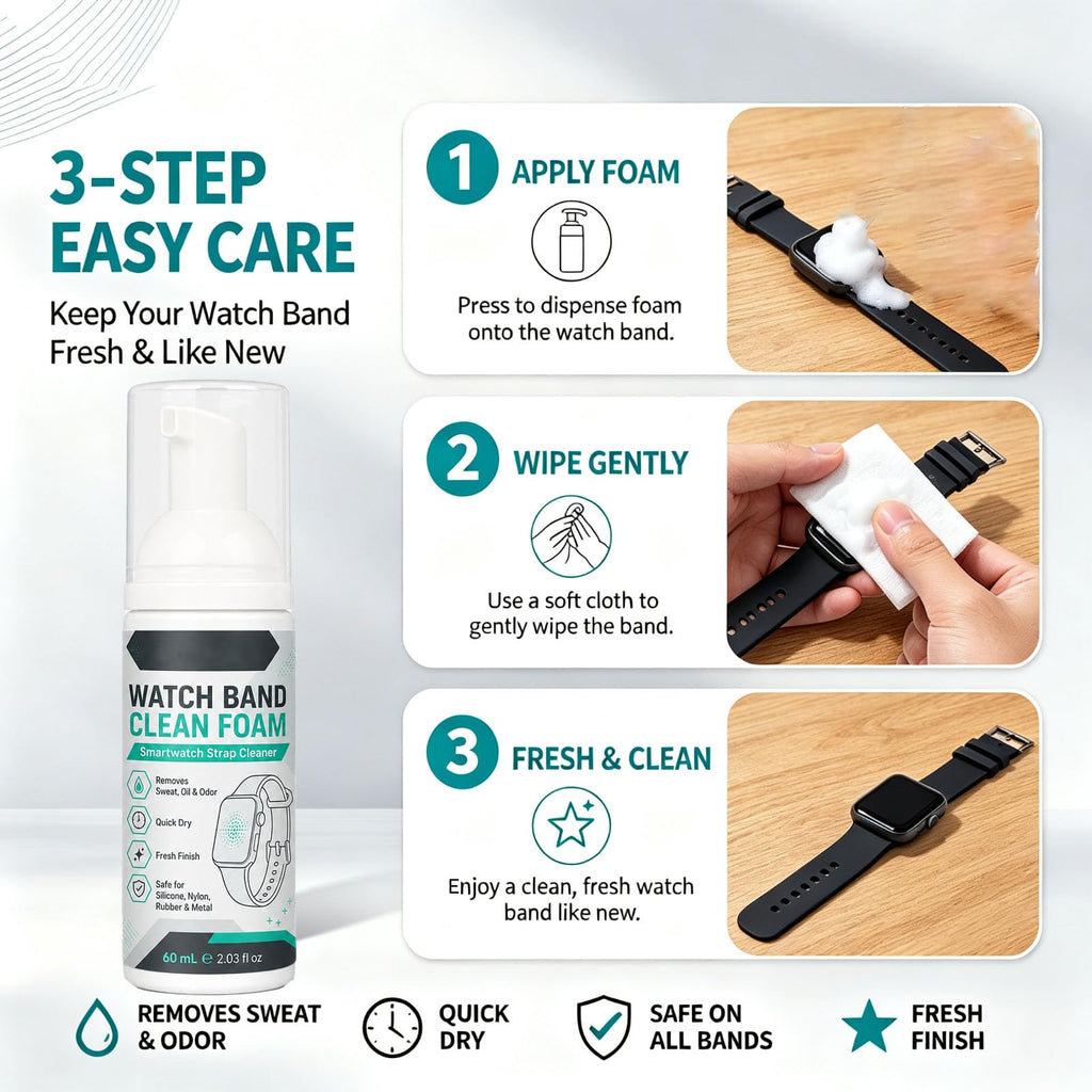 Foam Cleaner Spray for Watch Strap 60ml with Towel V437561