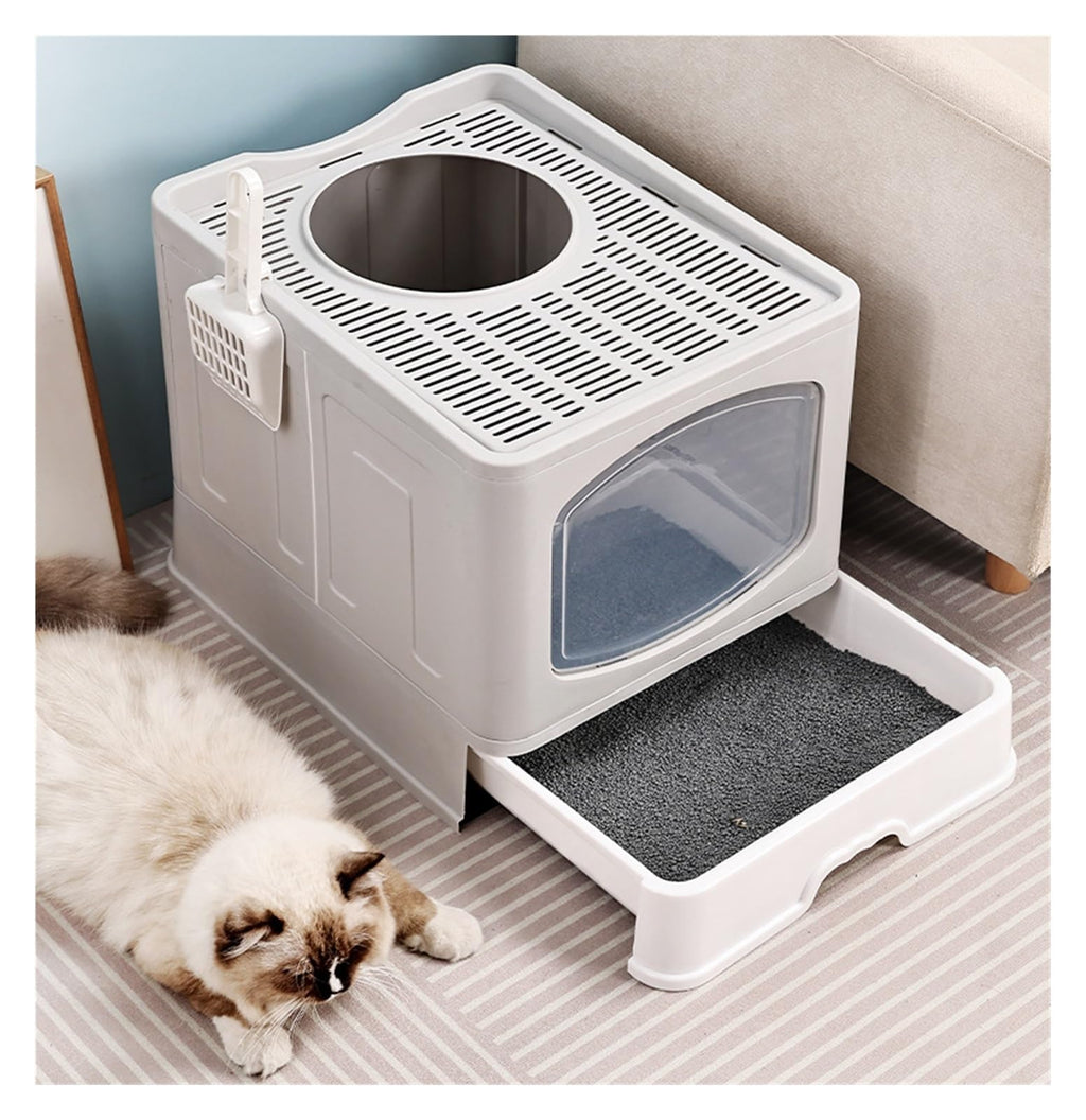 Foldable Cat Litter Box with Lid S191490