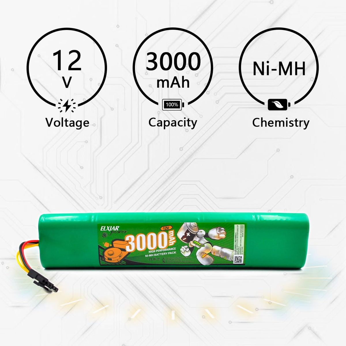12V 3000mAh Ni-MH Battery A618263