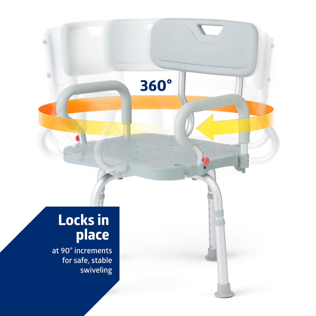 Swivel Bath Chair with Backrest N345474