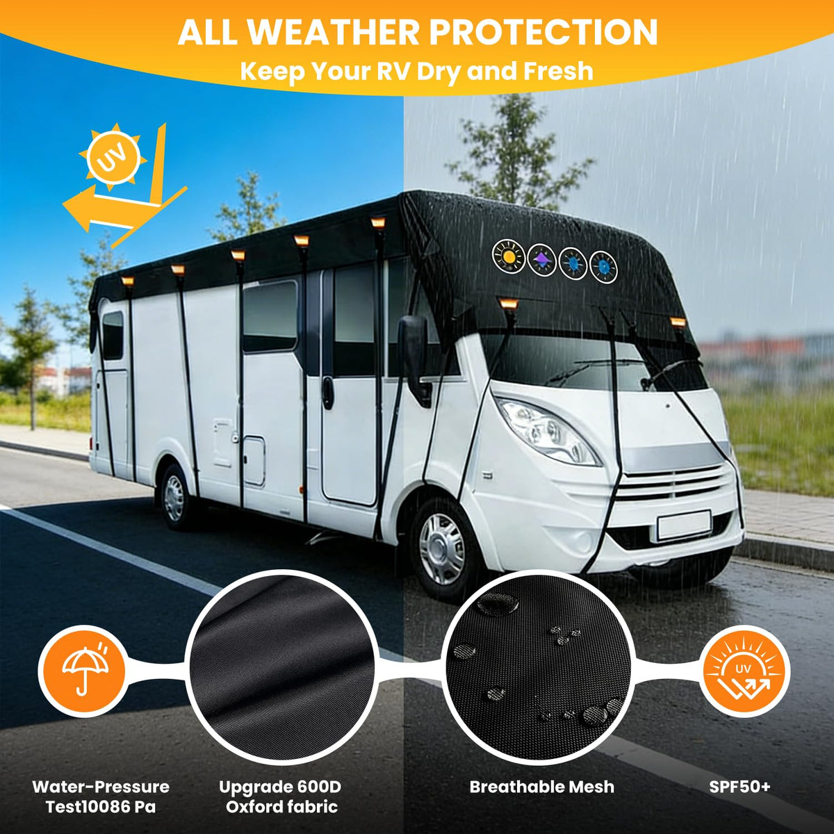 600D Waterproof RV Roof Cover Q63386
