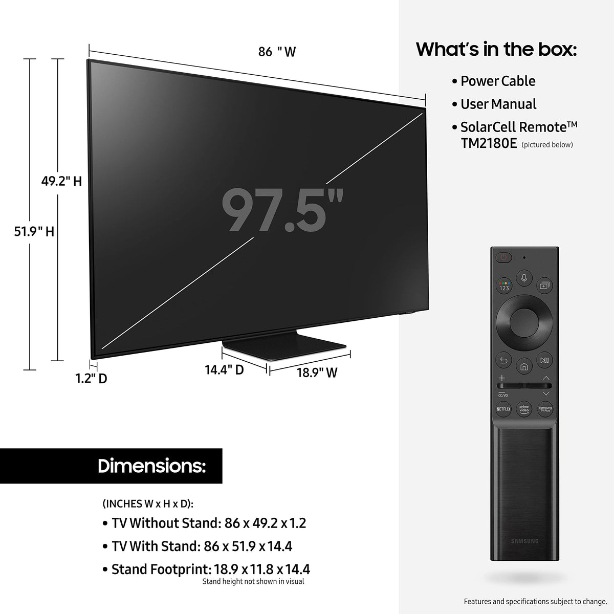 98-Inch 4K UHD Smart TV J9564