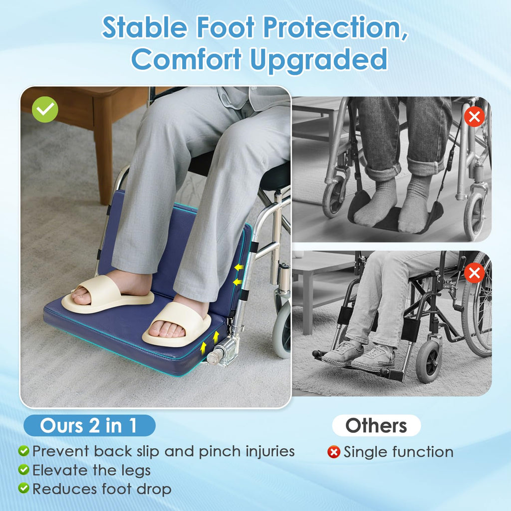 Wheelchair Foot Rest Elevating Extender Leg Rest Replacement Pad G9581