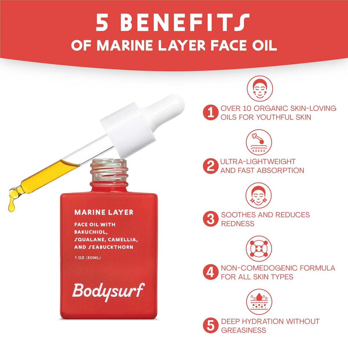 Bakuchiol Face Oil with Sea Buckthorn 3.4 fl oz N406