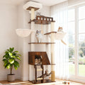 Wooden Cat Tree with Large Platforms V83604