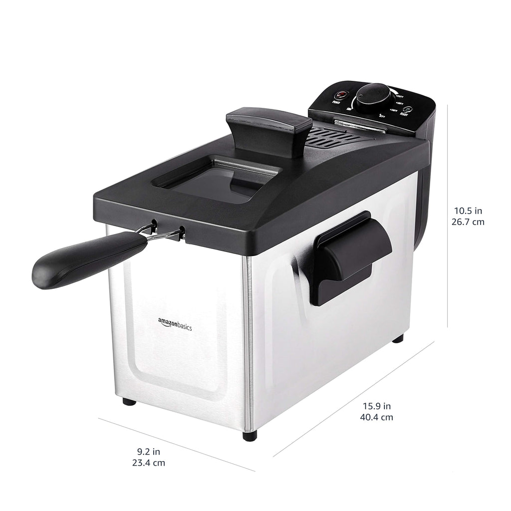 3.2-Qt Electric Deep Fryer with Adjustable Temperature Control R163316