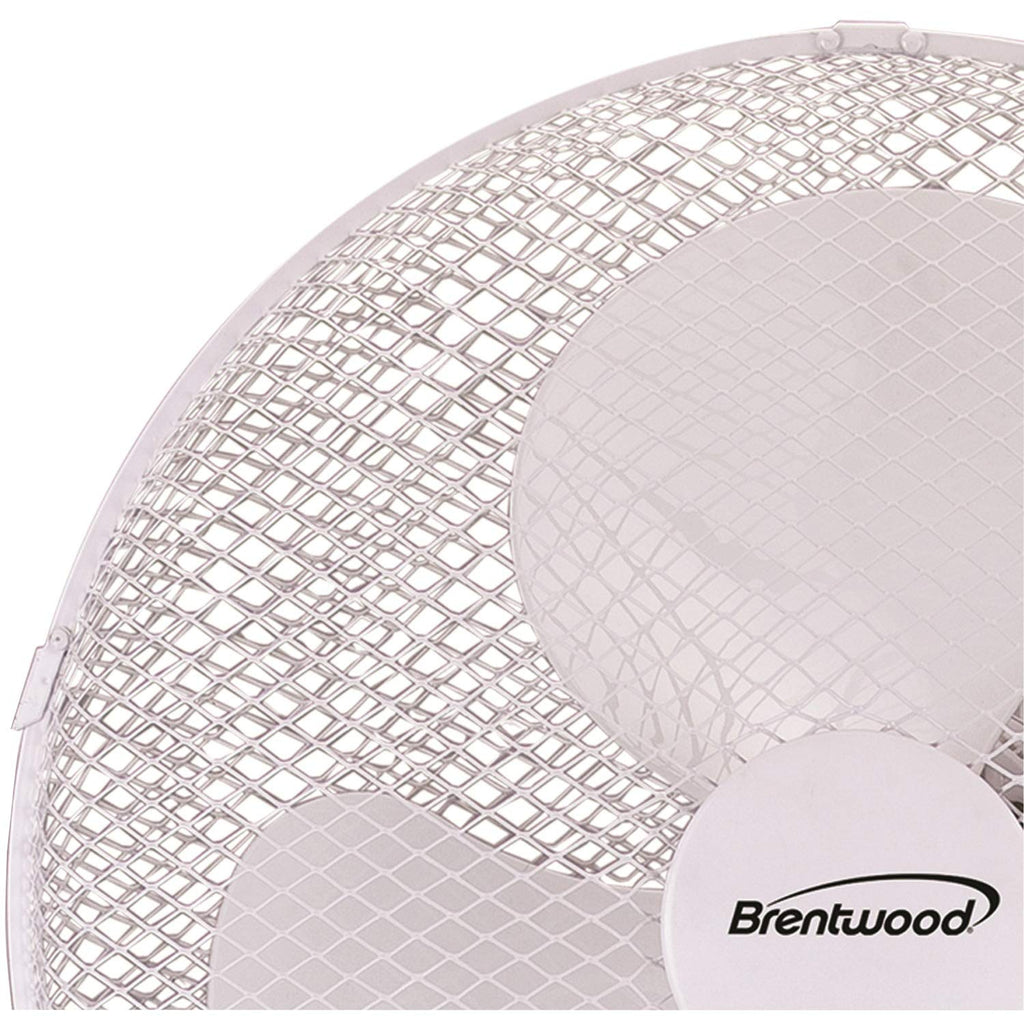 White 16-inch 3-Speed Oscillating Stand Fan K25247