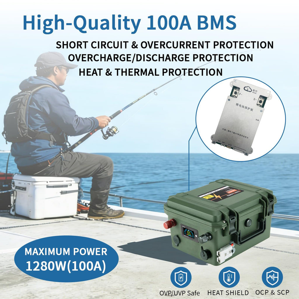 12V 100Ah LiFePO4 Deep Cycle Battery L653