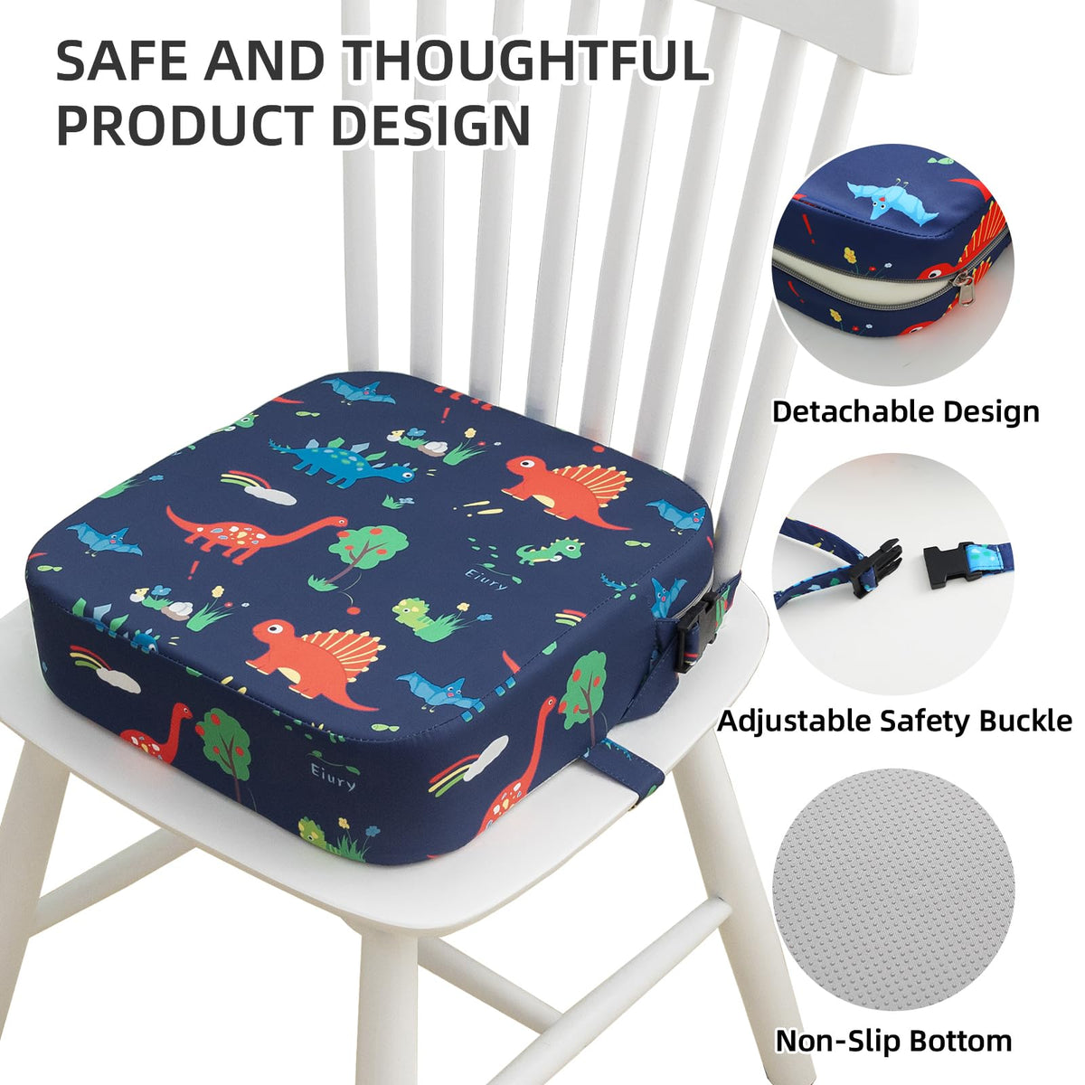 Portable Kids Booster Seat with Safety Buckles R83720