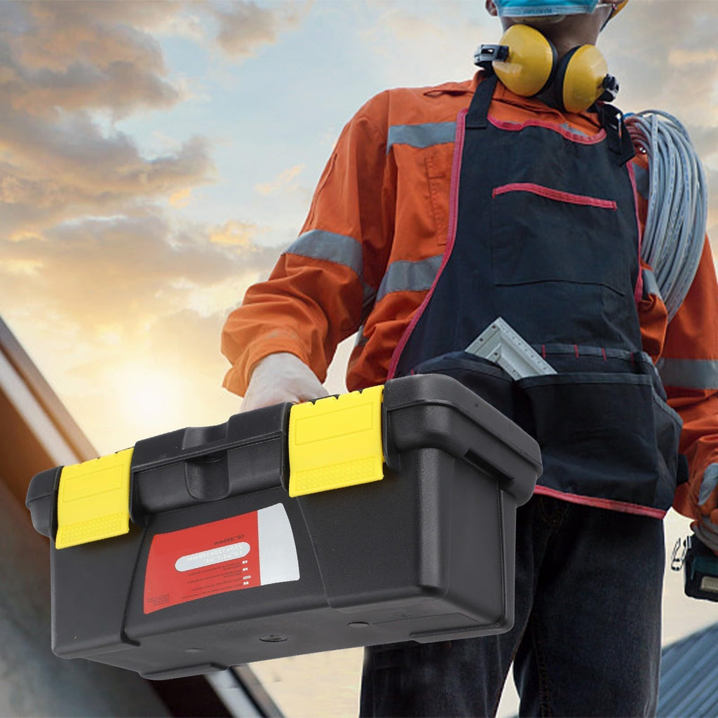 10-Inch Plastic Toolbox with Dual Layer Storage C13950