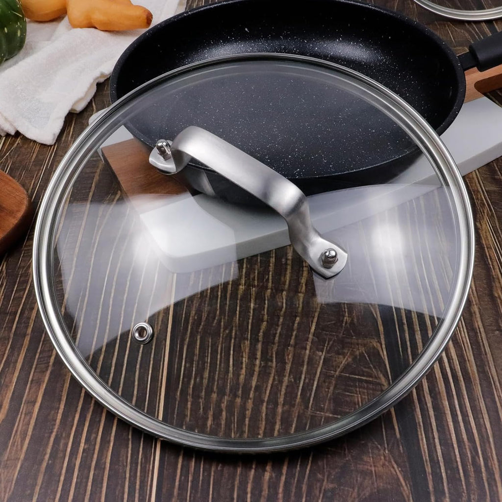 10 Inch Glass Lid for Cast Iron Skillet and Frying Pan T8660