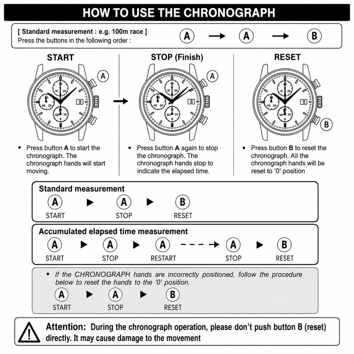 39mm Chronograph Watch O3800