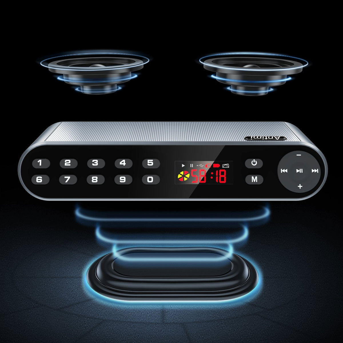 Portable Bluetooth FM Radio MP3 Player Wireless Speaker U558