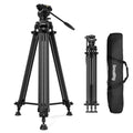 Carbon Fiber Heavy Duty Video Tripod with Fluid Head U75694