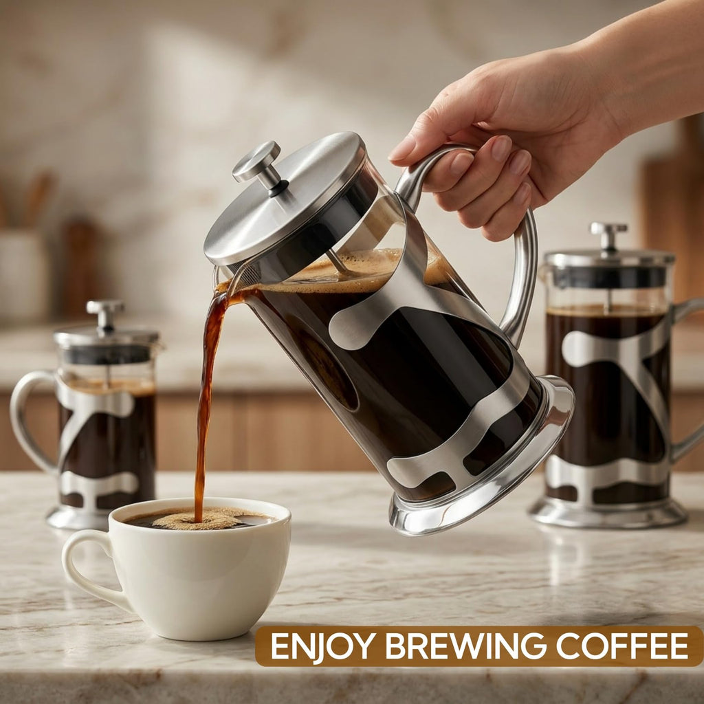 Stainless Steel French Press Coffee Maker 1L O522681
