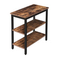 Rustic Brown and Black 3-Tier End Table C49306