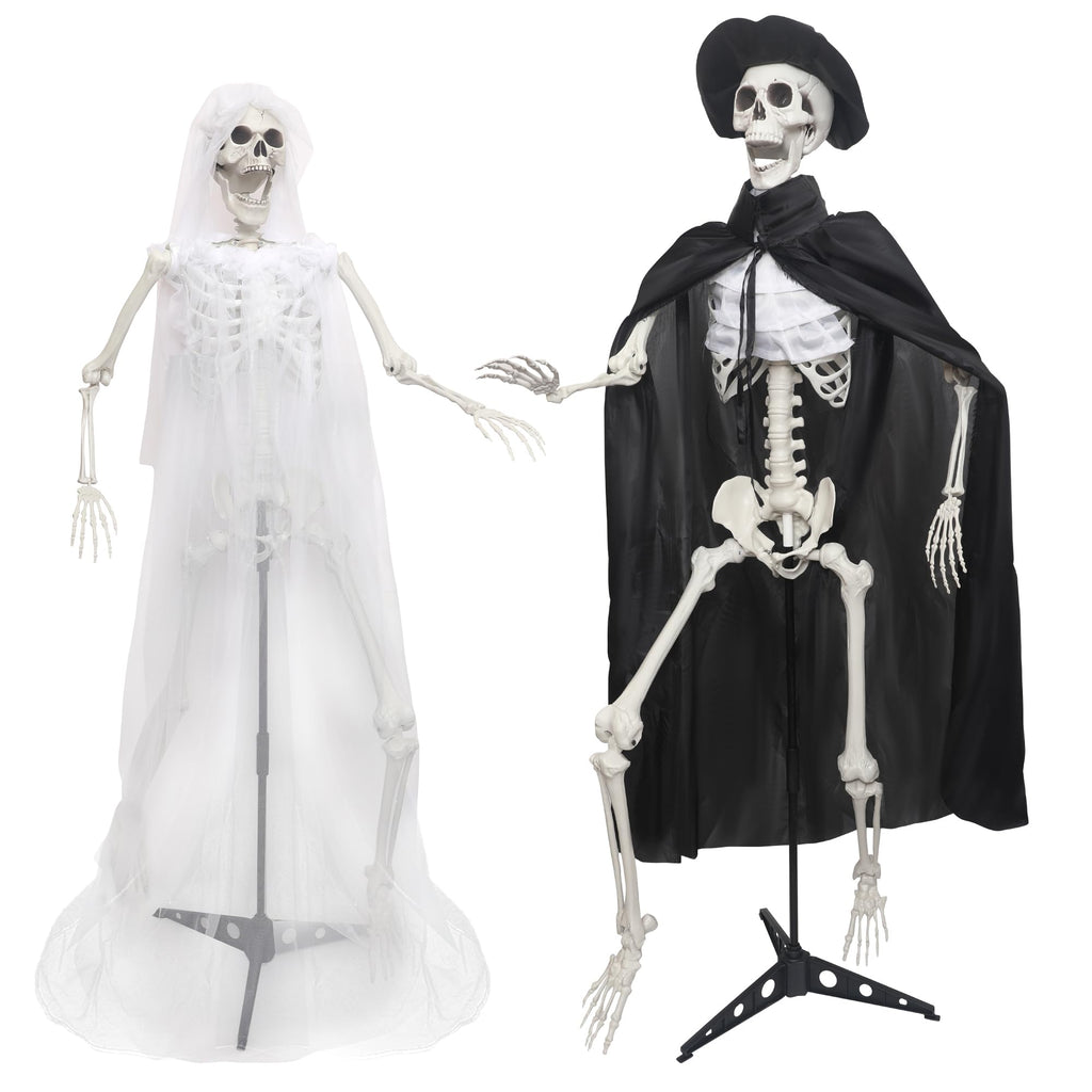 5.4Ft Life Size Skeletons with Stand E681403