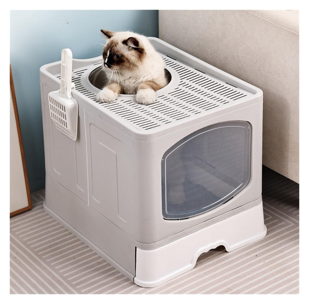 Foldable Cat Litter Box with Lid S191490