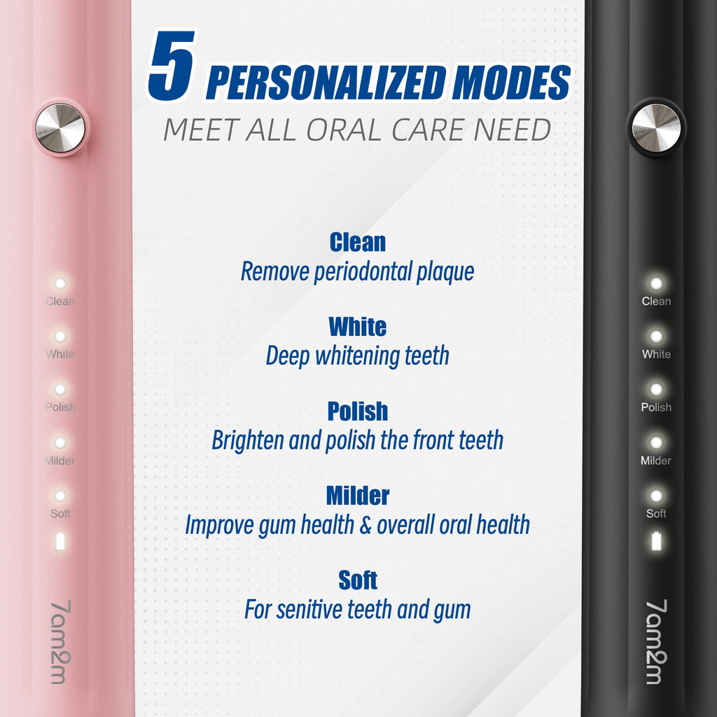 Sonic Electric Toothbrush with 12 Brush Heads 2 Pack S81700