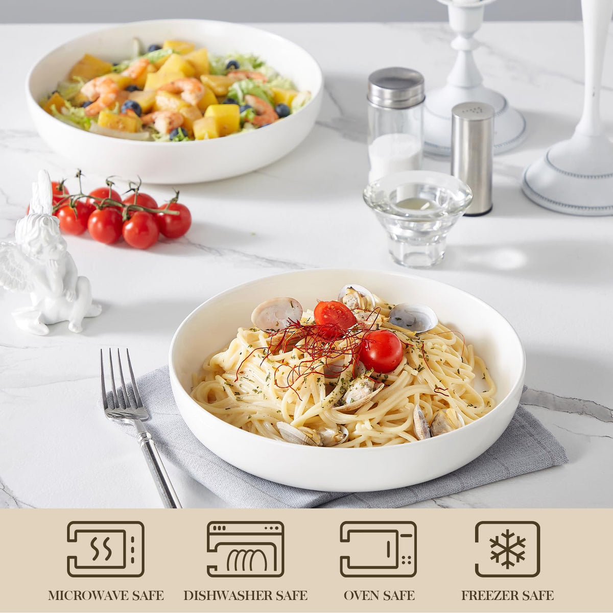 35 OZ Soup Bowls, 48 OZ Pasta Bowls I205758