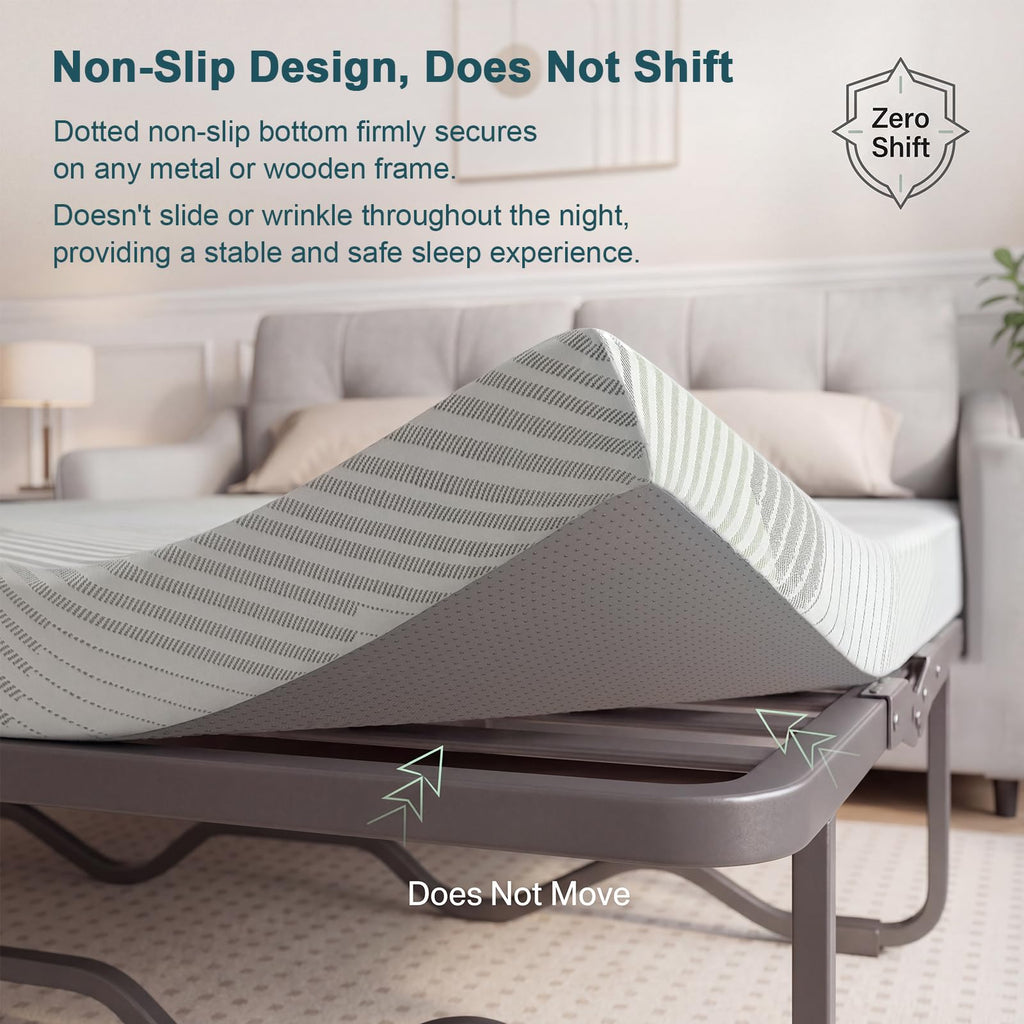 4 Inch Memory Foam Sofa Bed Mattress with Removable Washable Cover C4097