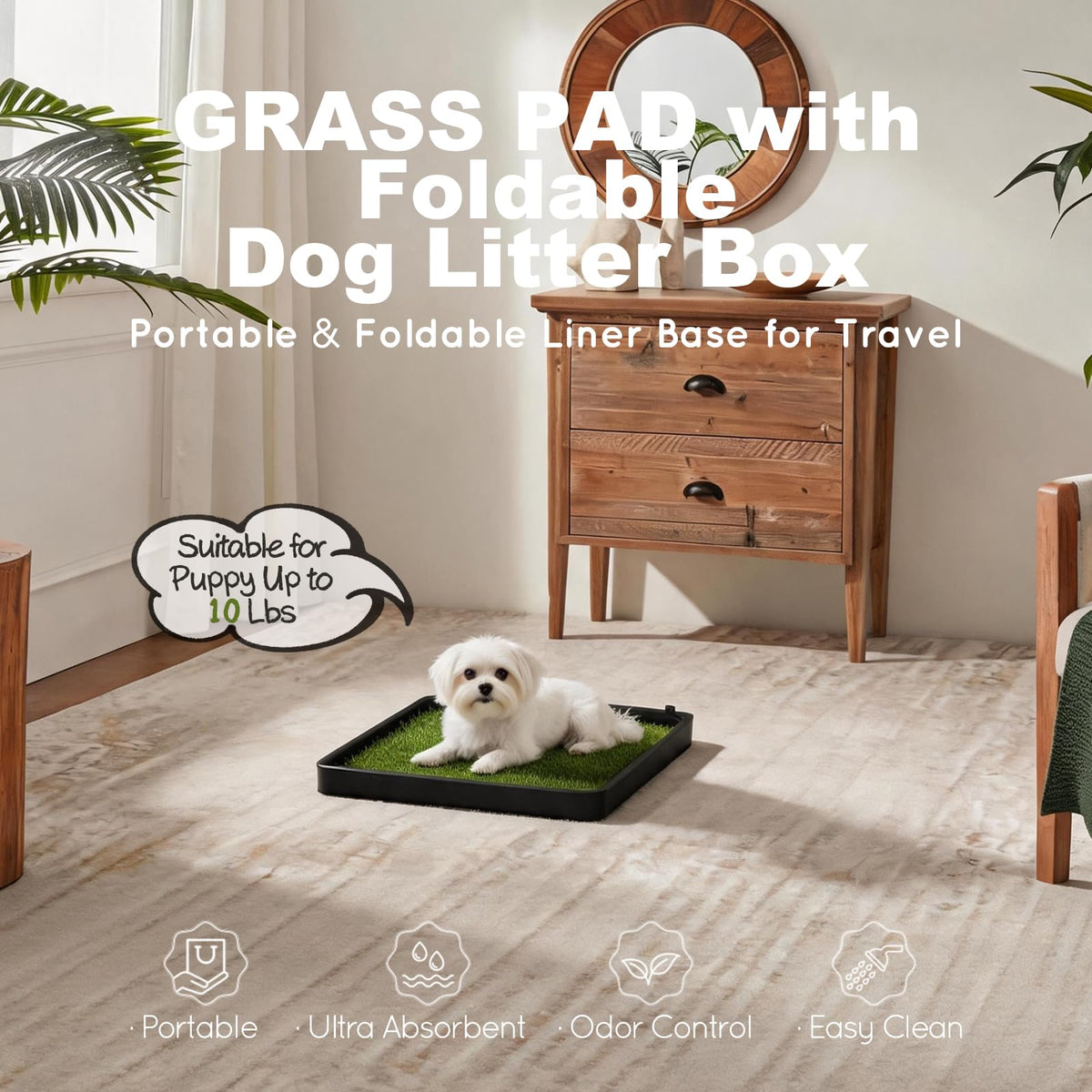 Dog Grass Pad with Dog Litter Box C99329