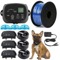 Electric Dog Fence, Aboveground Underground Pet Containment System, Covers up to 3/4 Acre, Waterproof Rechargeable Training Collar, Shock Tone Correction C837