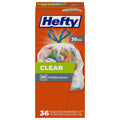 Clear 30 Gallon Trash Bags, 36 Count Y4409