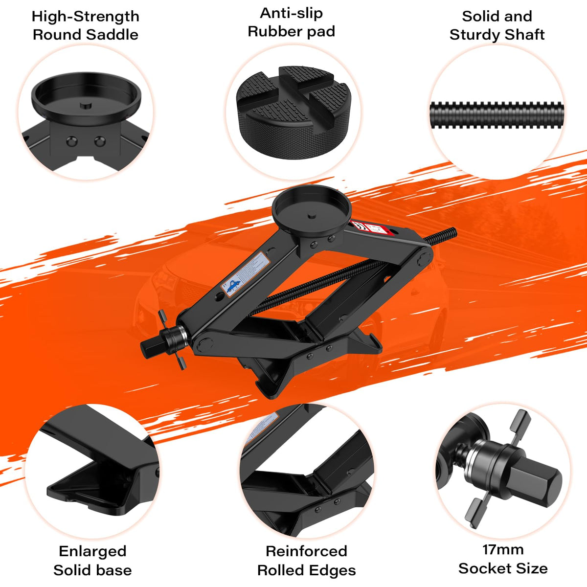 3 Ton Scissor Jack with Lug Wrench Z570795