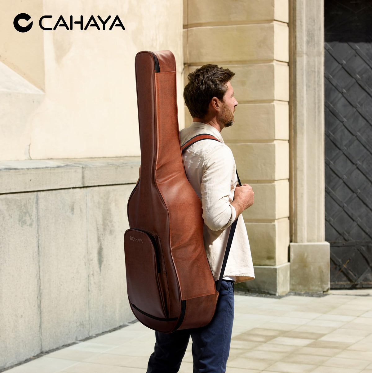 0.8in Thick Padding Waterproof Acoustic Guitar Case B131588