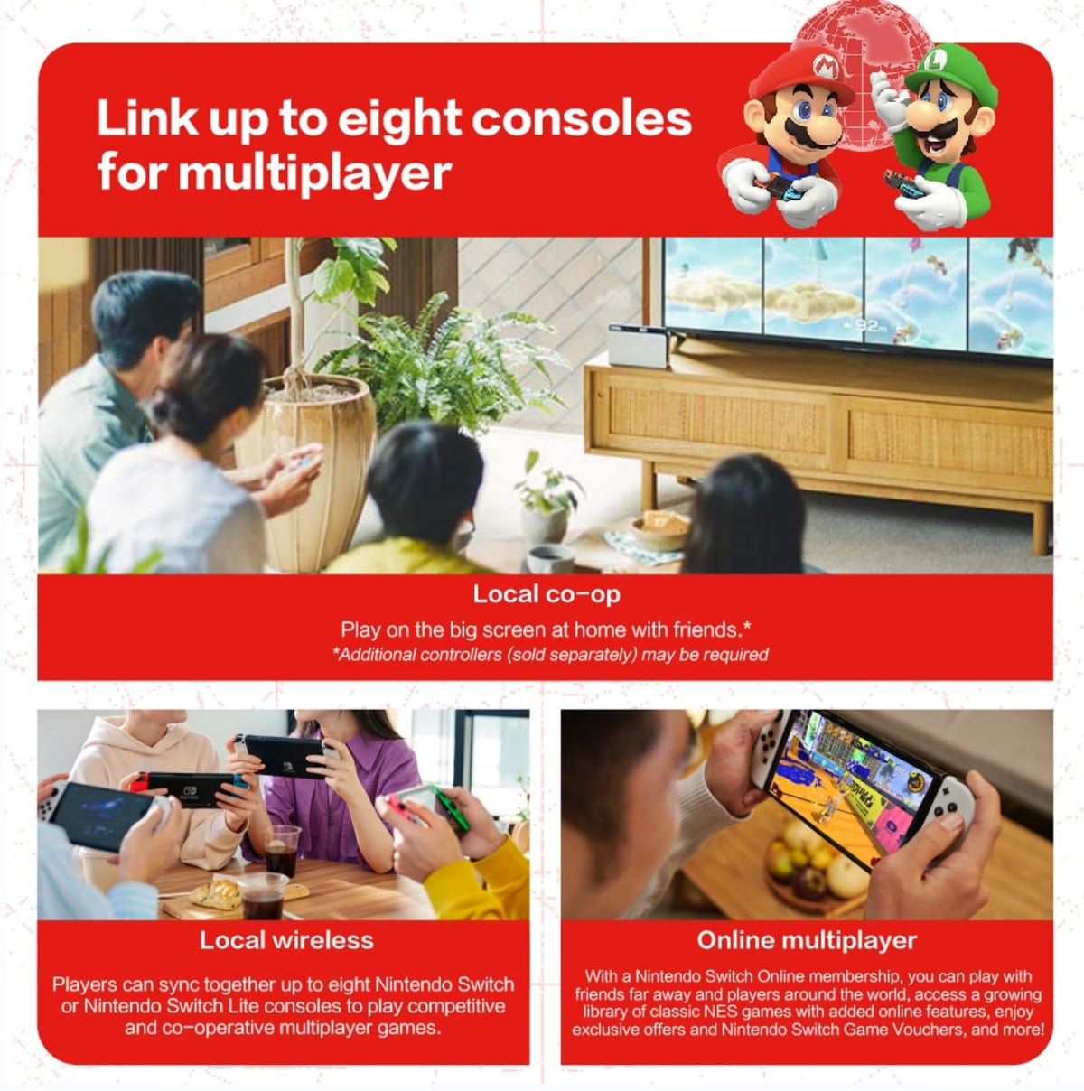 Nintendo Switch OLED Model with White Joy-Con W391291
