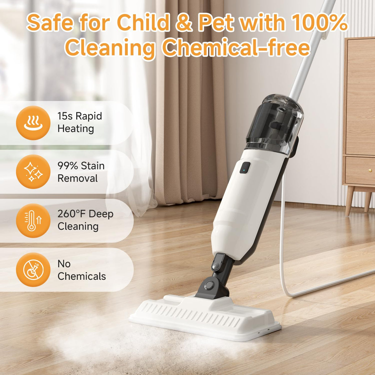 260°F Steam Mop Cleaner 16.9oz F348216