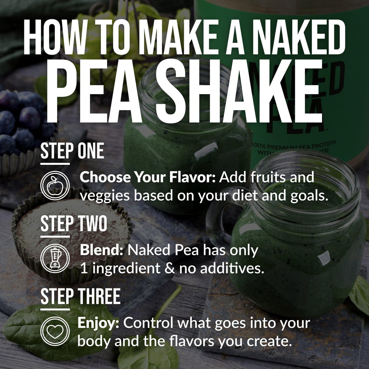 Pea Protein Powder 2LB and Powdered Peanut Butter 1.5LB Vegan Non-GMO Gluten Free Z99955