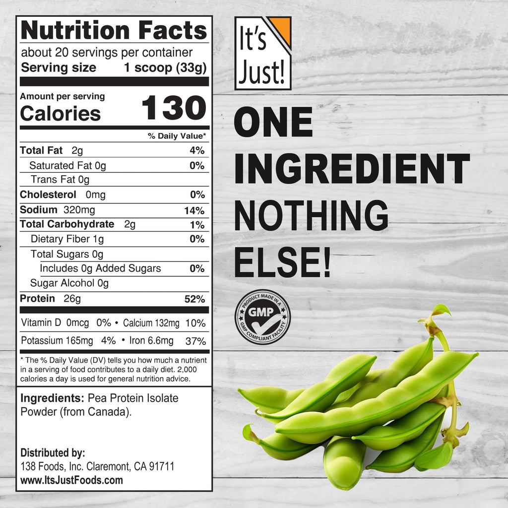 100% Pea Protein Vegan Gluten Free 5 Pound Unflavored L135661