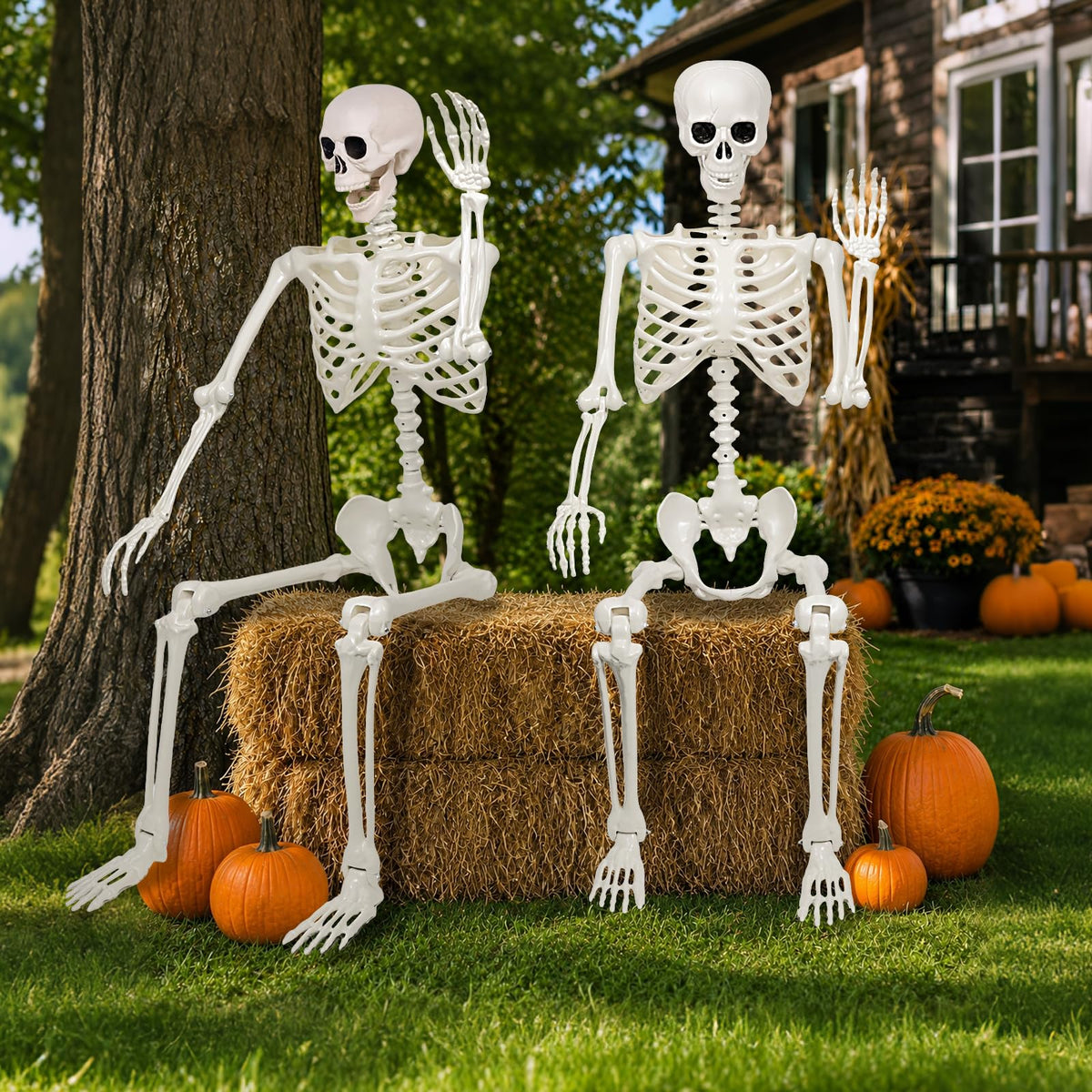 Life Size Posable Skeleton Decorations R722515