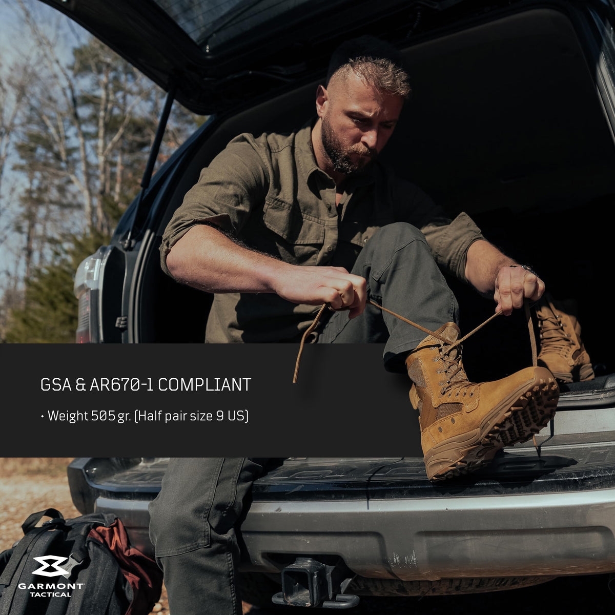 Coyote Suede Combat Boots L567520