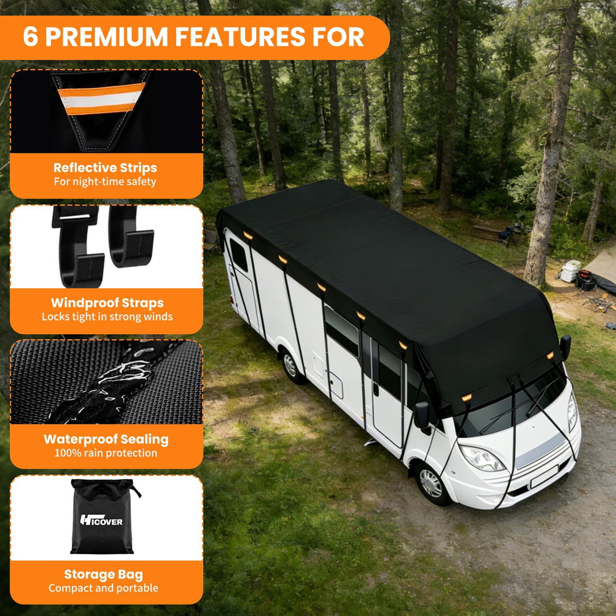 600D Waterproof RV Roof Cover Q63386