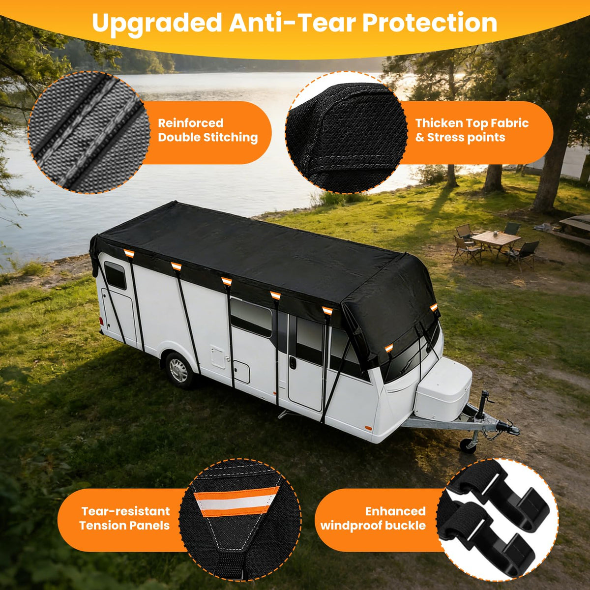 600D Waterproof RV Roof Cover Q63386