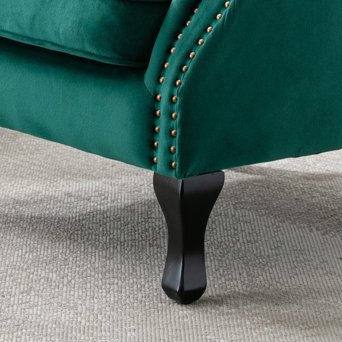 Velvet Green Accent Chairs Set of 2 M276815