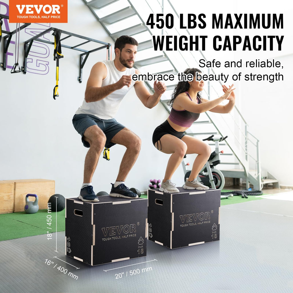 3 in 1 Wood Plyometric Jump Box T641