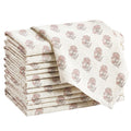 Linen Floral Cloth Napkins Set of 12 O215