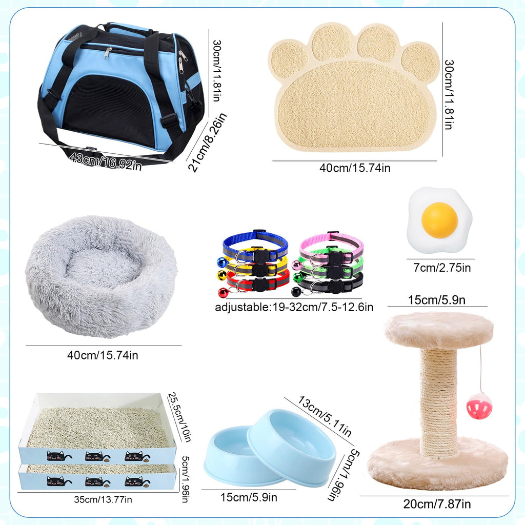 37 Pcs Cat Essentials Starter Kit R293418