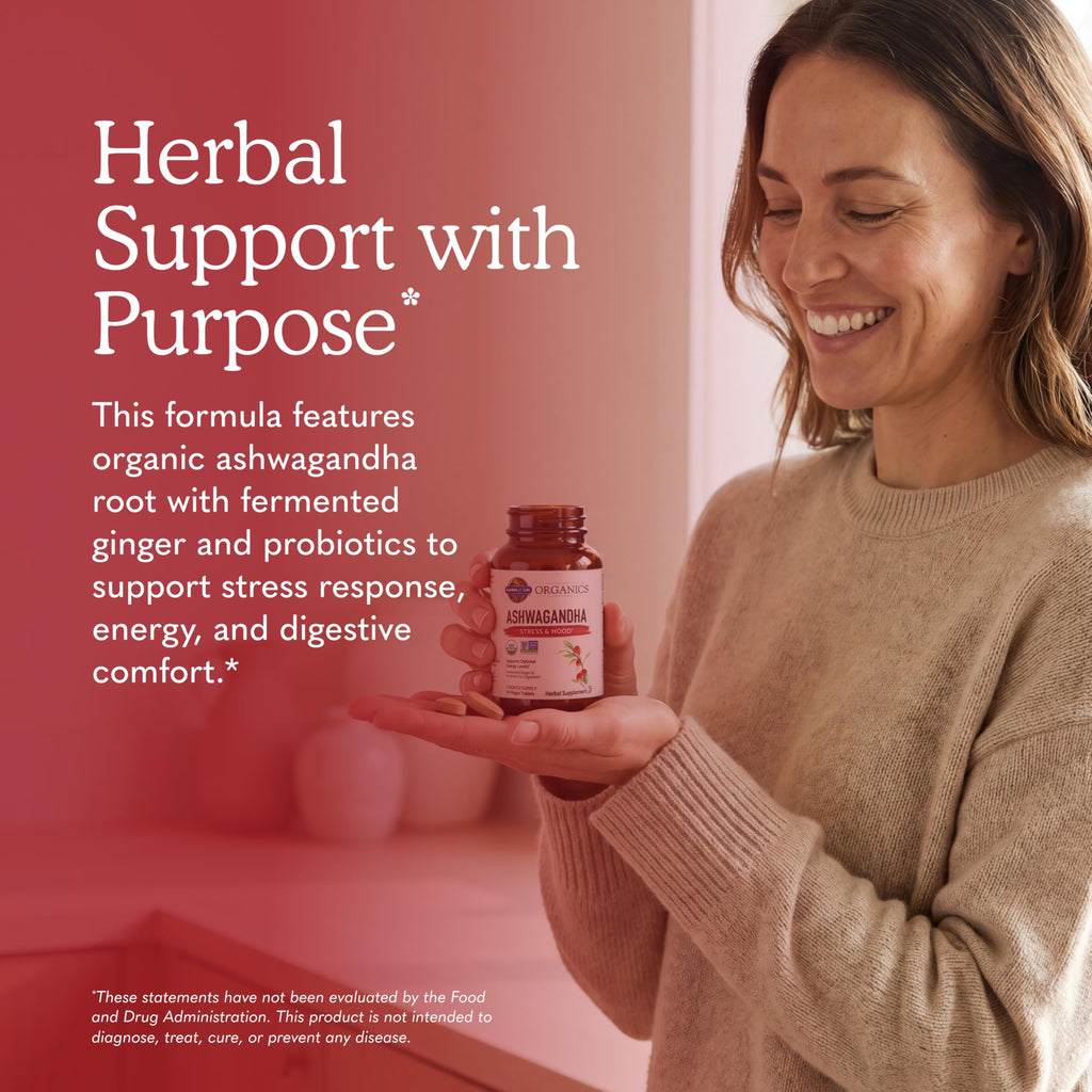 Organic Ashwagandha with Probiotics & Ginger C3842