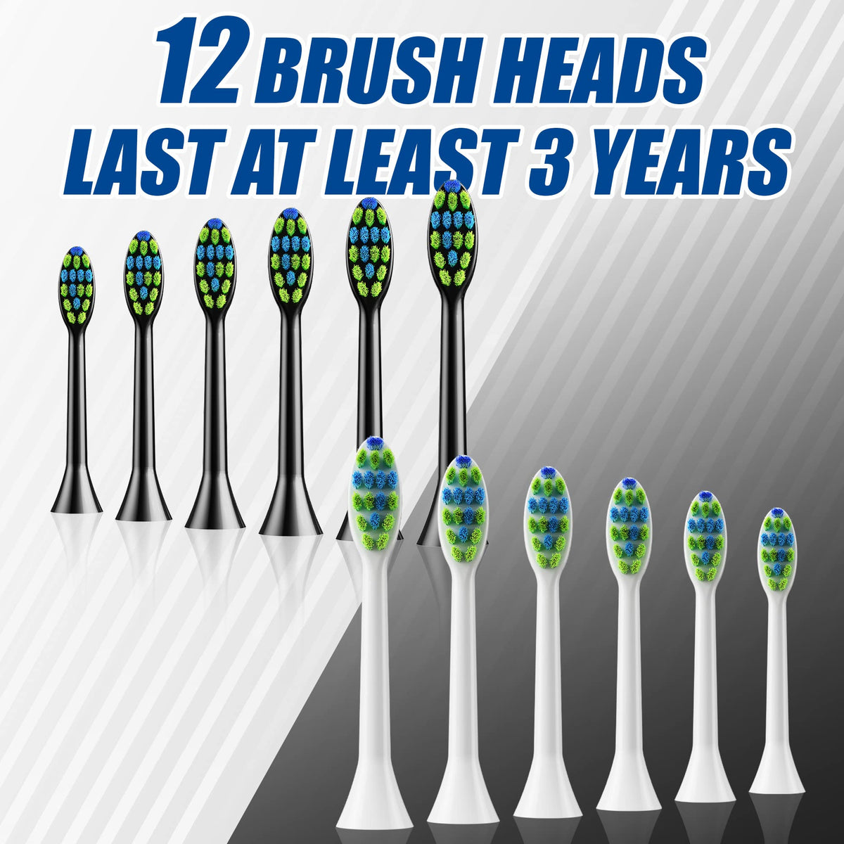 Sonic Electric Toothbrush with 12 Brush Heads 2 Pack S81700
