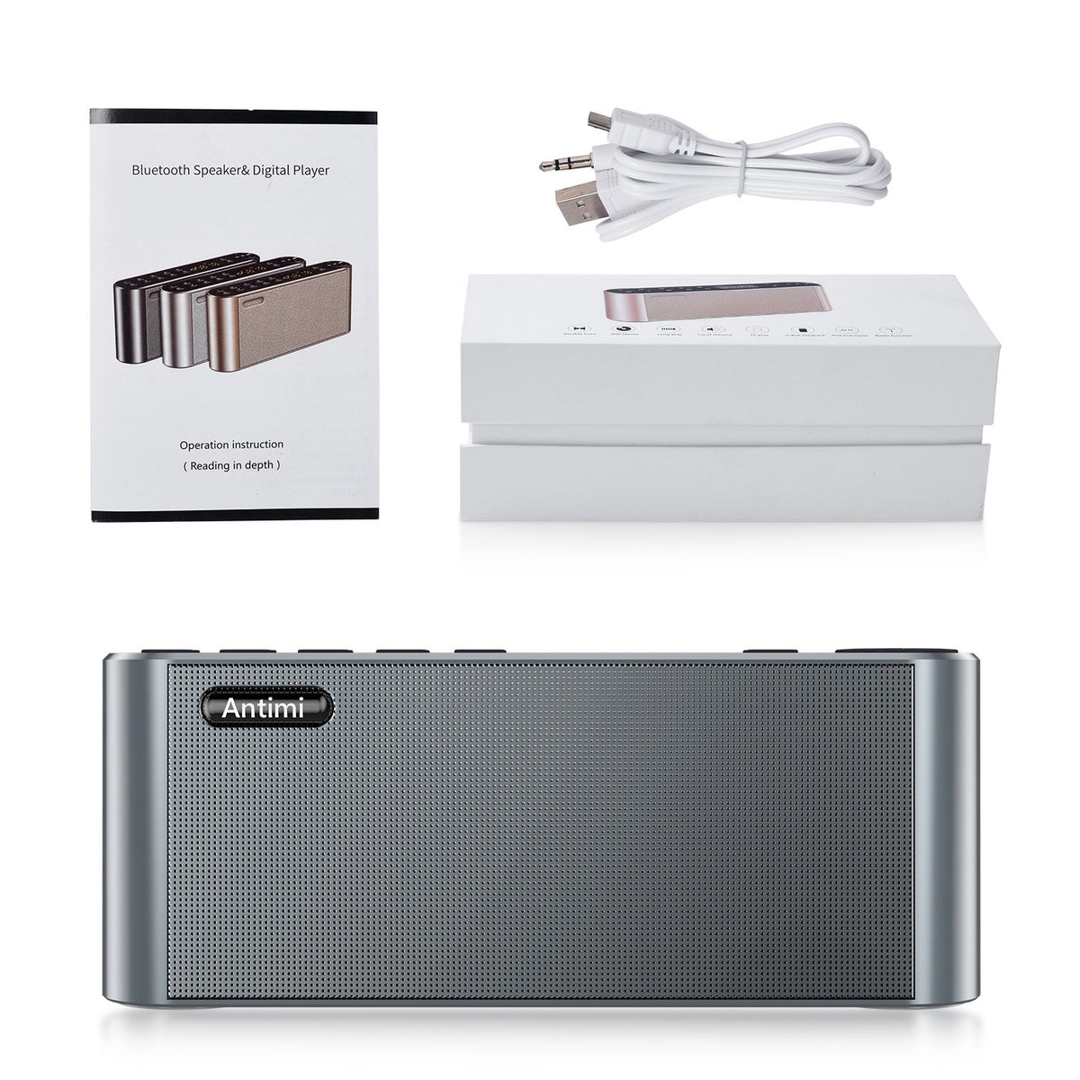 Portable Bluetooth FM Radio MP3 Player Wireless Speaker U558