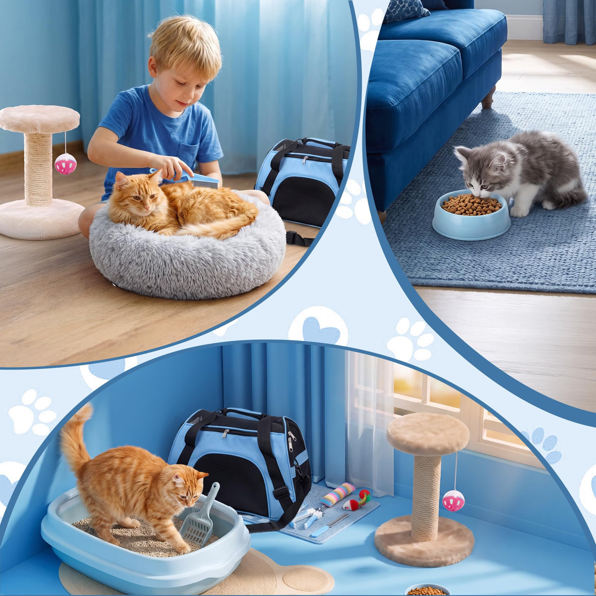 37 Pcs Cat Essentials Starter Kit R293418